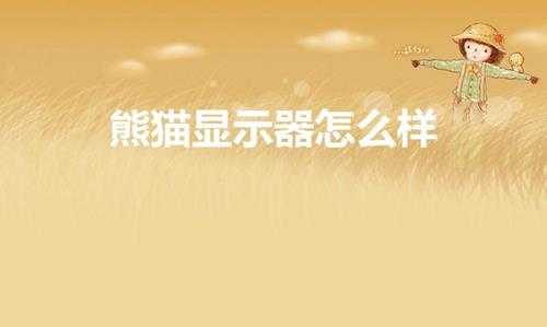 熊猫显示器怎么样(惠冠跟熊猫哪个显示器好)