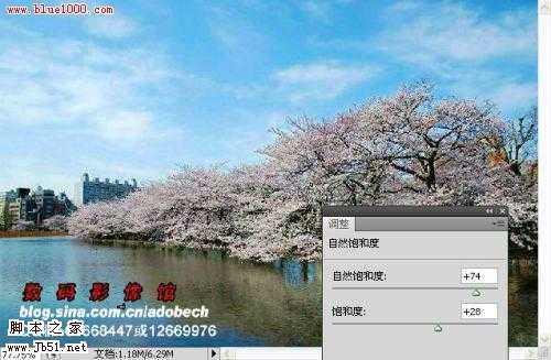 photoshop 树外景照片添加雪景般的梦幻效果