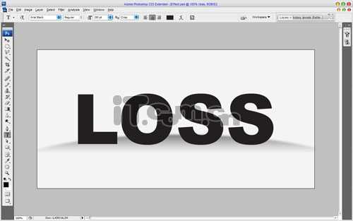 Photoshop 绘制有趣的切割文字特效