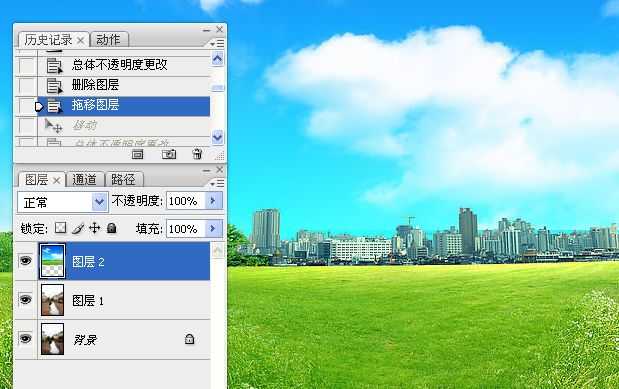 Photoshop将街景婚片增加上金黄色效果教程