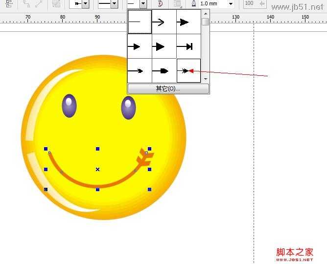 CoreIDraw(CDR)绘制简单的笑脸教程技巧分享