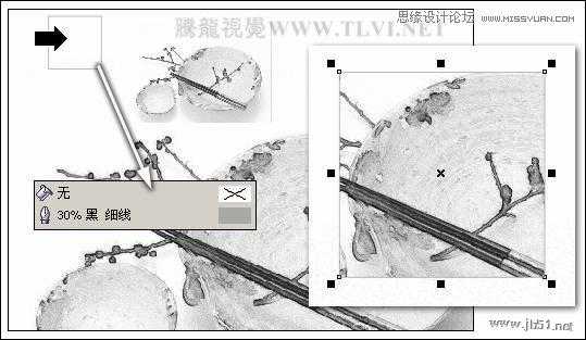 CorelDRAW(CDR)设计绘制中国风水彩效果的盘子和筷子实例教程