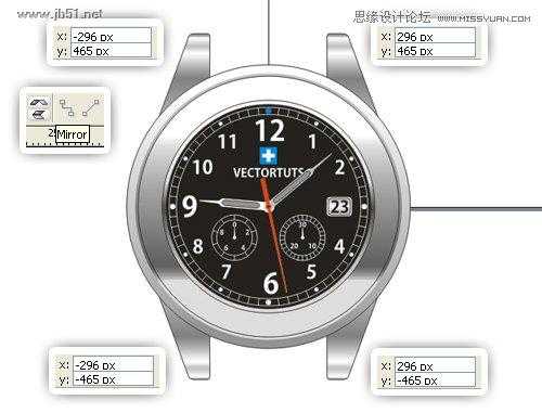 CorelDraw(CDR)设计绘制超真实的有质感的手表实例教程