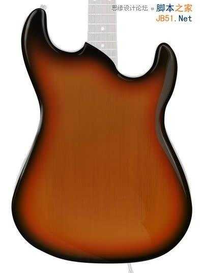 Photoshop绘制逼真立体电吉他