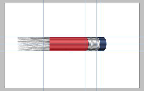PS鼠绘质感红色铅笔图标