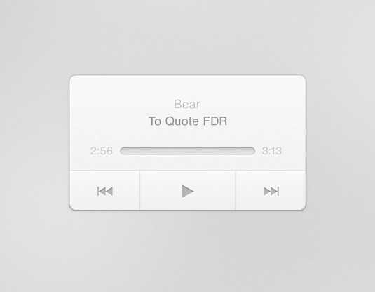 PS打造一枚简约音乐播放器