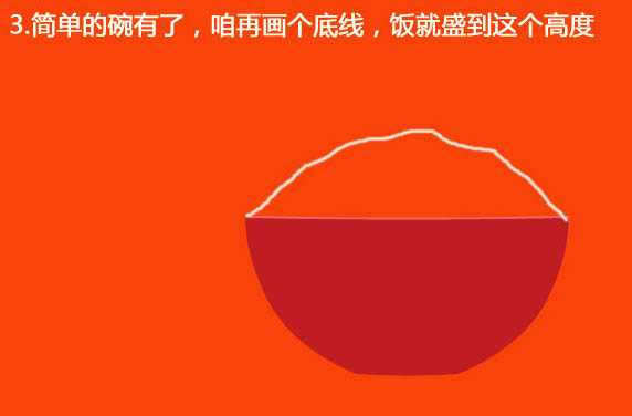 Photoshop制作逼真的一碗热气腾腾的米饭