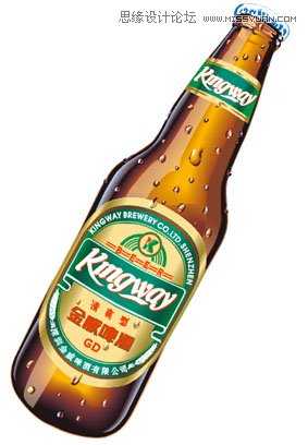 Coreldraw矢量图绘制教程:绘制精致的啤酒广告