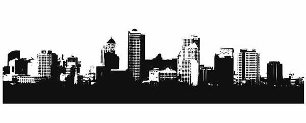 CDR贝塞尔绘制柔美鲜艳的活力城市海报