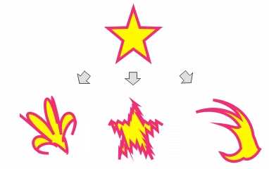 coreldraw distortion(变形)与envelope(封套)效果制作方法图解