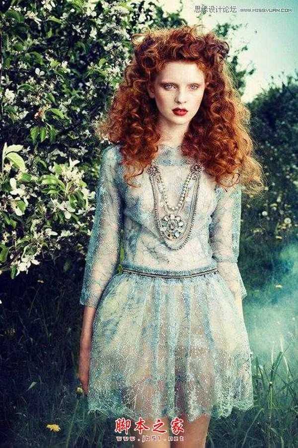 用PS把杂志模特转化成复古插画效果的方法