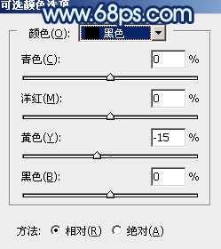 Photoshop将秋季人物图片打造唯美的暗调青蓝色