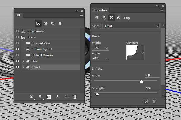 PS利用3D工具制作细腻的浮雕花纹立体字教程