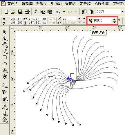 cdr中怎么制作三维效果的线条?