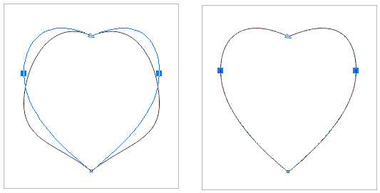 CDR用多种方法绘制标准心形图