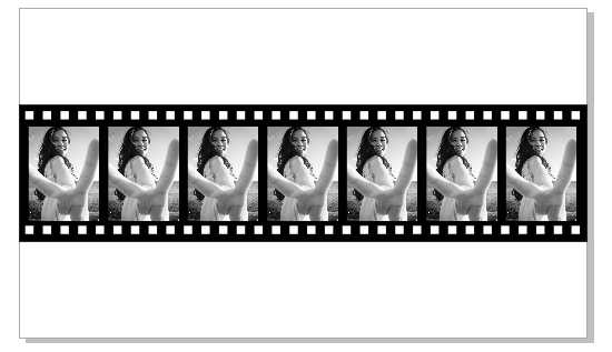 用CDR X8做出照片胶卷效果