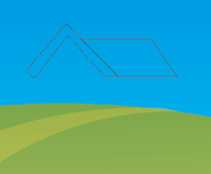 用CorelDRAW绘制卡通风格的绿地房子图