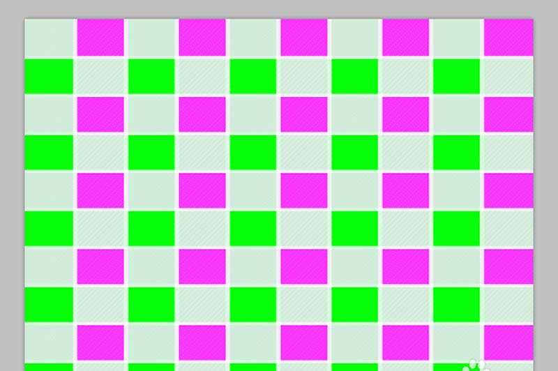 ps怎么设计漂亮的绿色格子壁纸效果?