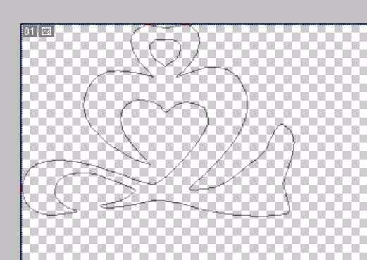 ps怎么设计两个折纸效果的心形图标?