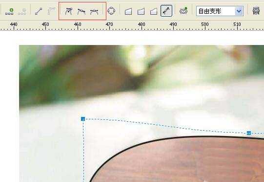 cdr怎么使用封套工具给图片中的图形勾边?