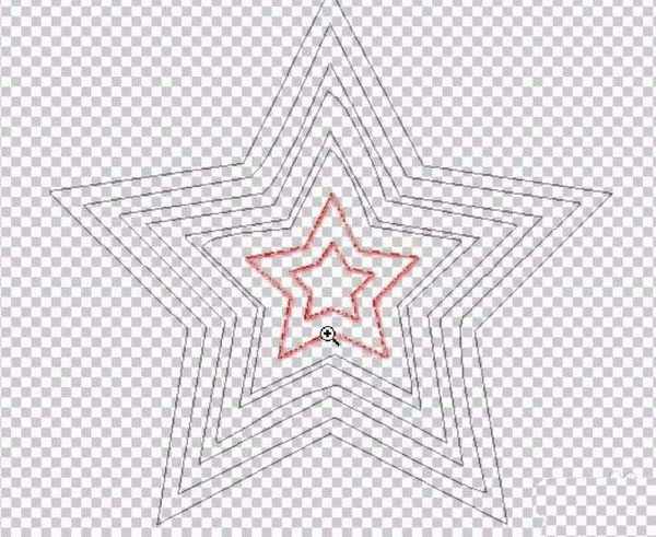 ps怎么设计星星标志? ps同心五角星的设置方法