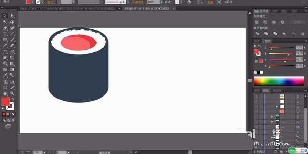 ai怎么设计卡通效果的寿司? ai寿司的画法