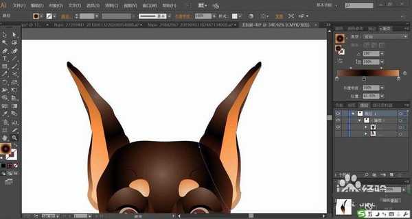 ai怎么手绘猎犬矢量图? ai猎犬的设计方法