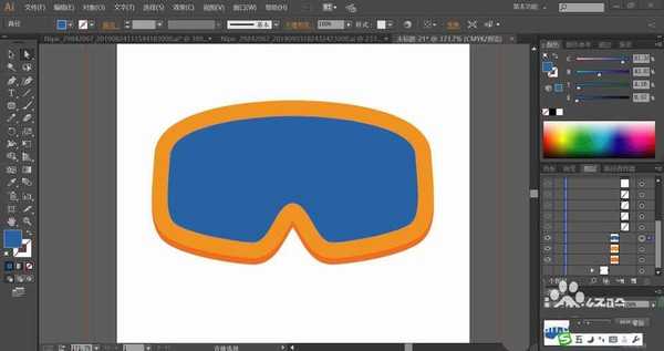 ai怎么画太阳镜护目镜? ai护目镜的绘制方法
